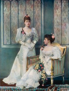 Prinzessin Victoria von Wales und Prinzessin Charles von Dänemark von English Photographer