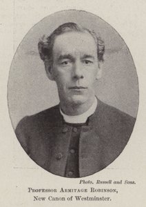 Professor Armitage Robinson, neuer Kanoniker von Westminster von English Photographer