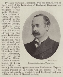 Professor Silvanus Thompson von English Photographer