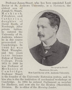 Professor Stuart, neuer Lordrektor der Universität St. Andrews von English Photographer