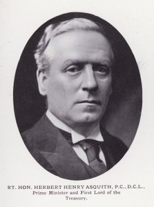 Prominente Männer von London: Rt Hon Herbert Henry Asquith von English Photographer