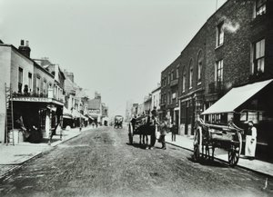 Putney High Street: Blick Richtung Brücke, 1885