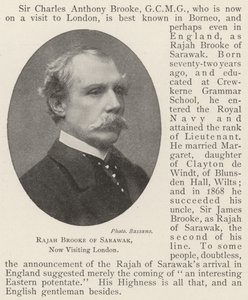 Rajah Brooke von Sarawak, derzeit in London