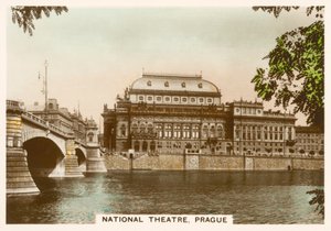 Echte Fotografien, ca. 1939: Nationaltheater, Prag von English Photographer