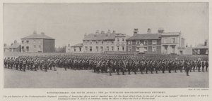 Verstärkungen für Südafrika, das 3. Bataillon des Northamptonshire-Regiments von English Photographer