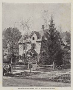 Wohnsitz von Mrs Beecher Stowe in Hartford, Connecticut von English Photographer