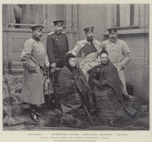 Königliche Gruppe im Palais Edinburgh, Coburg von English Photographer