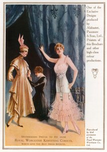Royal Worcester Kidfitting Korsetts. Werbung von English Photographer