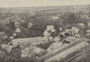 Ruinen der Synagoge in Kapernaum, wo Christus den Mann mit der verdorrten Hand heilte von English Photographer