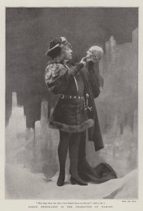 Sarah Bernhardt in der Rolle des Hamlet von English Photographer