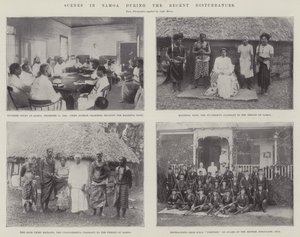 Szenen in Samoa während der jüngsten Unruhen von English Photographer