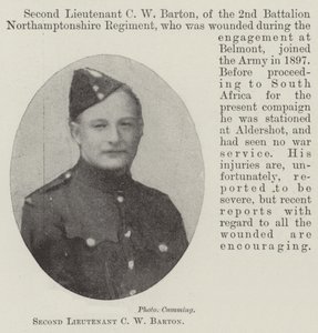 Zweiter Leutnant C W Barton von English Photographer