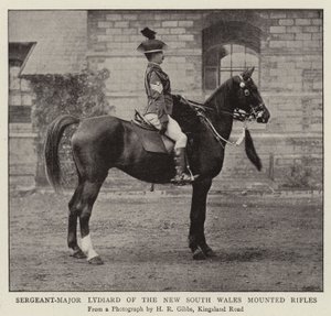 Sergeant-Major Lydiard von den New South Wales Mounted Rifles von English Photographer