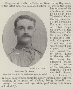 Sergeant W. Firth, ausgezeichnet mit dem Victoria-Kreuz für Tapferkeit nahe Arundel von English Photographer