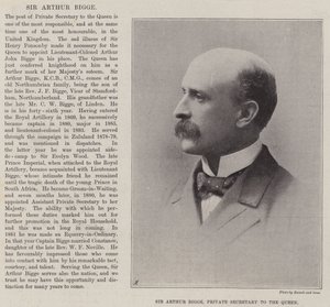 Sir Arthur Bigge, Privatsekretär der Königin von English Photographer