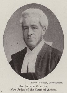 Sir Arthur Charles, neuer Richter des Court of Arches von English Photographer