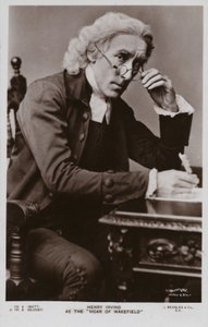 Sir Henry Irving, englischer Bühnenschauspieler von English Photographer