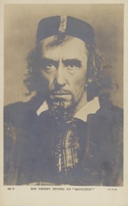Sir Henry Irving, englischer Bühnenschauspieler von English Photographer