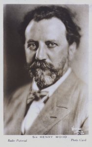 Sir Henry Wood, englischer Dirigent (s/w Foto) von English Photographer