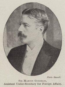 Sir Martin Gosselin, stellvertretender Unterstaatssekretär für auswärtige Angelegenheiten von English Photographer