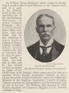 Sir W. H. Rattigan, neuer Abgeordneter für die NE-Division von Lanarkshire von English Photographer