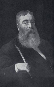 Sir Walter Besant (s/w Foto) von English Photographer
