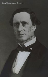 Sir William Sterndale Bennett, englischer Komponist, Dirigent und Pianist (s/w Foto) von English Photographer