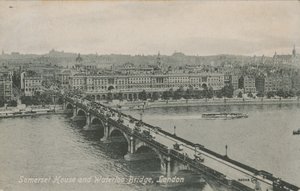 Somerset House und Waterloo Bridge, London