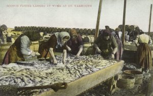 Sortieren des Fangs, Great Yarmouth von English Photographer