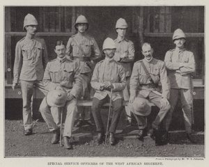 Sonderdienstoffiziere des Westafrikanischen Regiments von English Photographer