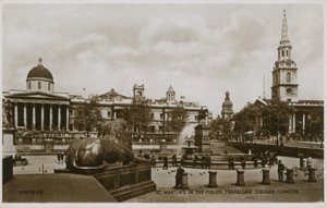 St Martins in the Fields, Trafalgar Square, London von English Photographer