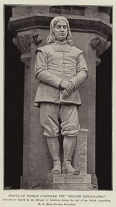 Statue von Thomas Sydenham, der englische Hippokrates von English Photographer