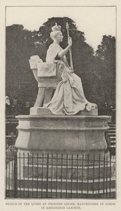Statue der Königin von Prinzessin Louise, Marchioness of Lorne, in den Kensington Gardens von English Photographer