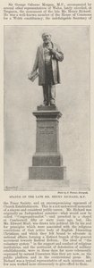 Statue des verstorbenen Herrn Henry Richard, MP von English Photographer