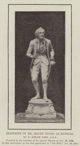 Statuette von Mr. Henry Irving als Mathias von English Photographer