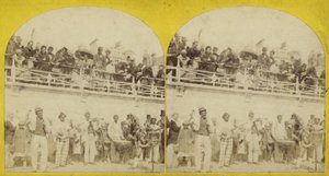 Stereoskopisches Bild des Strandes von Brighton von English Photographer