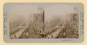 Stereoskopischer Druck des Diamantjubiläums von Königin Victoria, 28. Juni 1897 von English Photographer