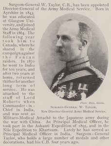 Generalchirurg W Taylor, neuer Generaldirektor des Armeesanitätsdienstes von English Photographer