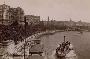 Themse-Ufer vom Hungerford Bridge von English Photographer