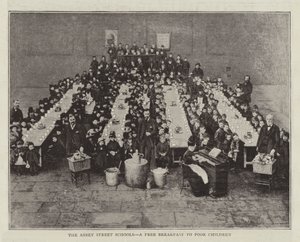 Die Abbey Street Schools, ein kostenloses Frühstück für arme Kinder von English Photographer