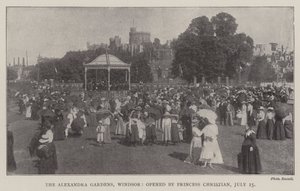 Die Alexandra-Gärten, Windsor, eröffnet von Prinzessin Christian, 15. Juli von English Photographer