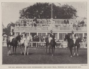 Das All Ireland Polo Club Turnier, das Sligo-Team, Gewinner des County Cup von English Photographer