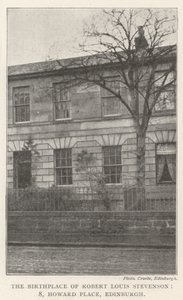 Der Geburtsort von Robert Louis Stevenson, 8, Howard Place, Edinburgh von English Photographer