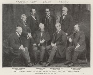 Die Kolonialdelegierten zur Konferenz des kaiserlichen Berufungsgerichts von English Photographer