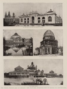 Die kommende Weltausstellung in Chicago, die Hauptgebäude im Bau