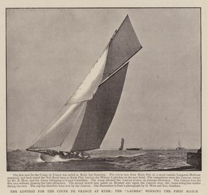 Der Wettbewerb um die Coupe de France in Ryde, die Laurea gewinnt das erste Match von English Photographer