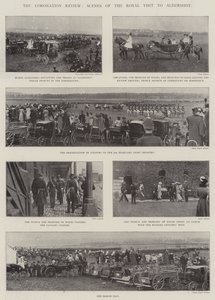 Die Krönungsparade, Szenen des königlichen Besuchs in Aldershot von English Photographer