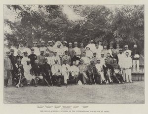 Die kretische Frage, Offiziere der internationalen Streitkräfte in Canea von English Photographer