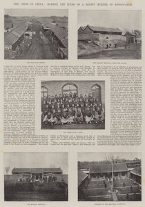 Die Krise in China, Mukden, der Schauplatz eines kürzlichen Mordes an Missionaren von English Photographer