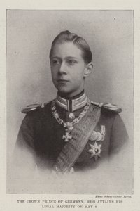 Der Kronprinz von Deutschland, der am 6. Mai seine Volljährigkeit erreicht von English Photographer